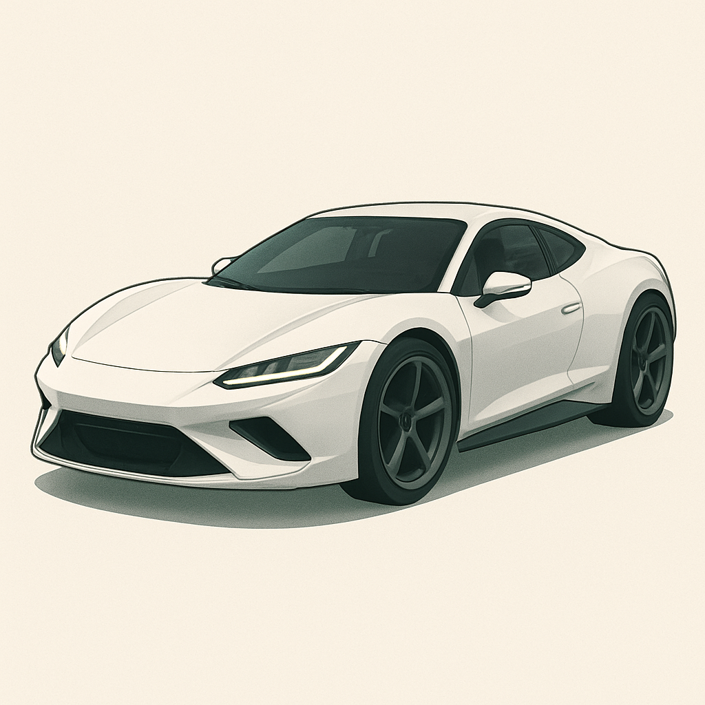 White Ferro Car